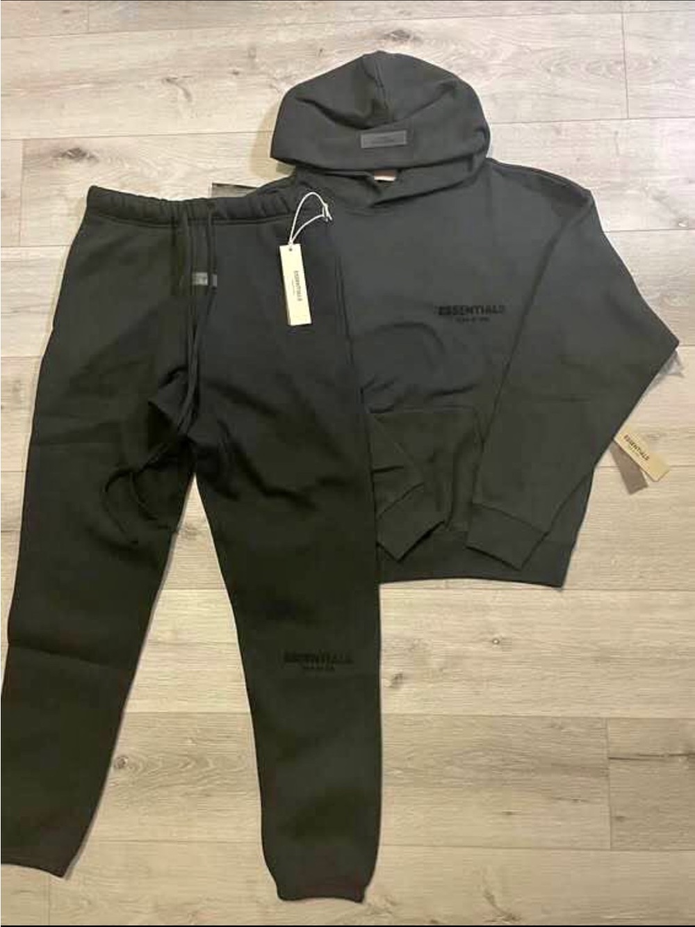 Extra small Essentials Black hoodie Pants